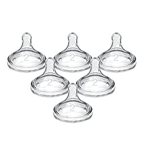 Dr. Brown's Natural Flow Level 2 Wide-Neck Baby Bottle Silicone Nipple