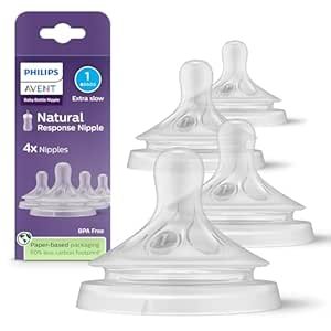 Philips Avent Natural Response Nipples, Extra Slow Flow