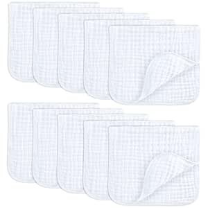 Comfy Cub Muslin Burp Cloths 20x10
