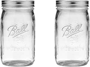 Ball Wide Mouth Glass Mason Jars 32oz