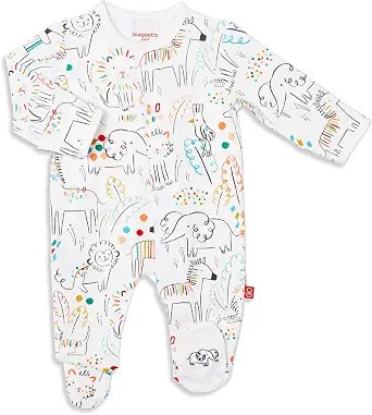 Magnetic Me Organic Cotton Magnetic Baby Footie Pajamas